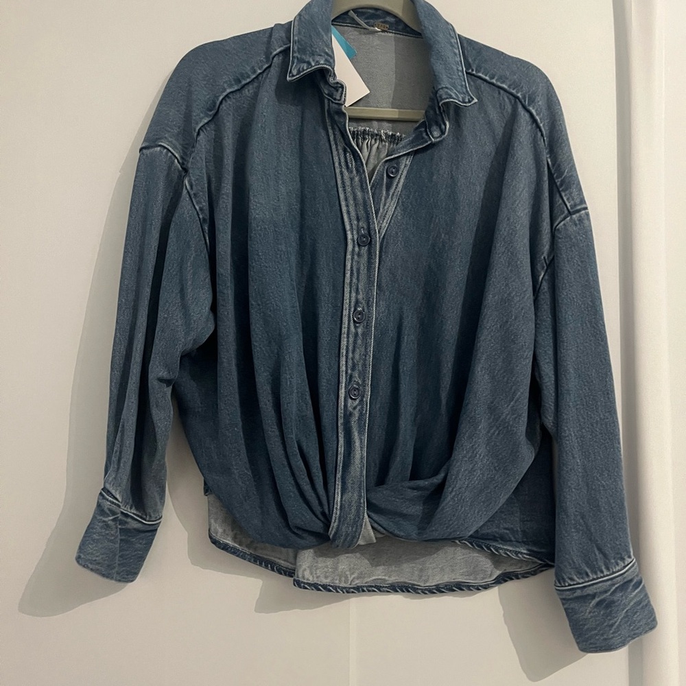 Casual‎ Denim Button-Up Shirt